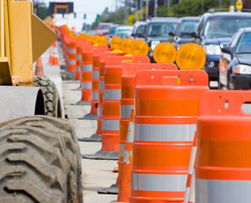 Safety and Road Construction Sign