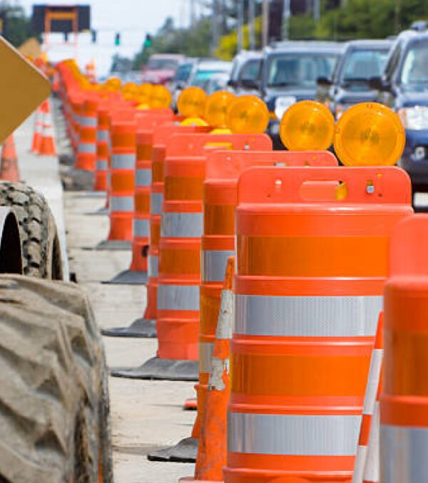 Safety and Road Construction Sign