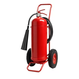 Red Fire Extinguisher Trolley
