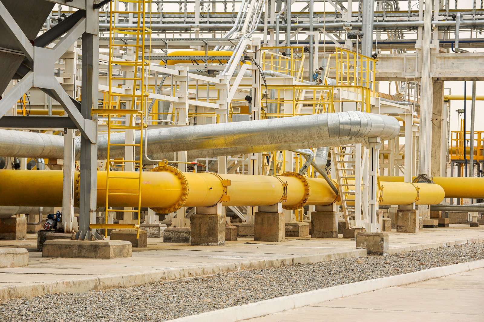 A pipelines in oil and gas engineering and industrial construction
